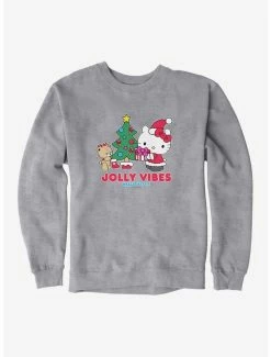 New 😉 Hello Kitty Jolly Vibes Sweatshirt ⭐ -Cheap Sanrio Store 18291886 hi