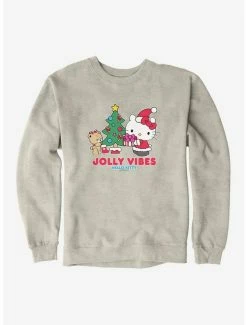 New 😉 Hello Kitty Jolly Vibes Sweatshirt ⭐ -Cheap Sanrio Store 18291900 hi