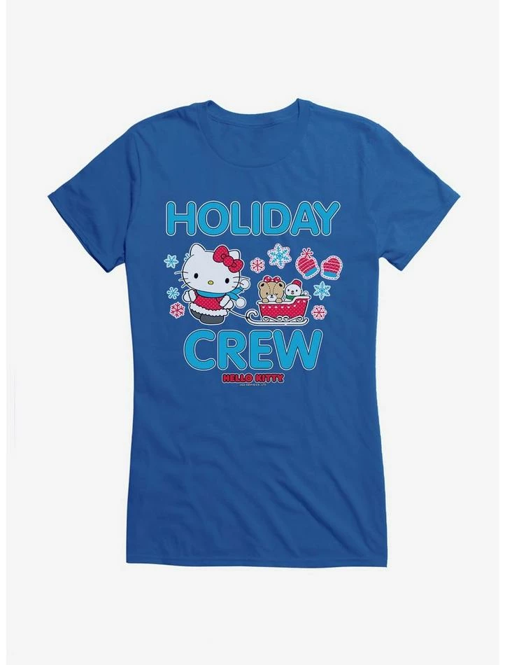 Hot Sale 🛒 Hello Kitty Holiday Crew Sled 👧 Girls T-Shirt 🤩 6 Hot Sale 🛒 Hello Kitty Holiday Crew Sled 👧 Girls T-Shirt 🤩 - Image 4