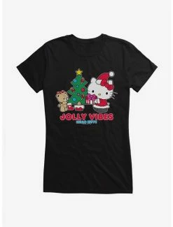 Outlet 🌟 Hello Kitty Jolly Vibes 👧 Girls T-Shirt ✔️ -Cheap Sanrio Store 18292625 hi