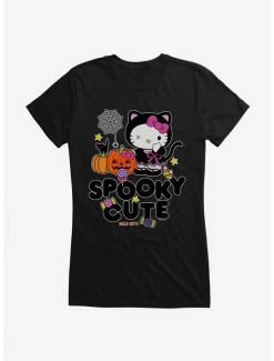 Discount 🔔 Hello Kitty Spooky Cute 👧 Girls T-Shirt 👏 -Cheap Sanrio Store 18292681 hi