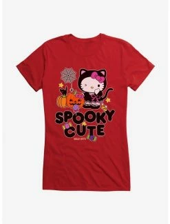 Discount 🔔 Hello Kitty Spooky Cute 👧 Girls T-Shirt 👏 -Cheap Sanrio Store 18292716 hi 1