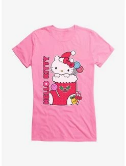 Cheap 🌟 Hello Kitty Sweet Stocking 👧 Girls T-Shirt ⌛ -Cheap Sanrio Store 18292751 hi