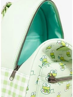 Promo 🛒 Loungefly Keroppi Gingham Mini 🎒 Backpack 😍 -Cheap Sanrio Store 18325161 av3
