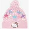 Best Sale 💯 Hello Kitty Pink Pastel 🎄 Christmas Pom Beanie 🧨 -Cheap Sanrio Store 18375944 hi