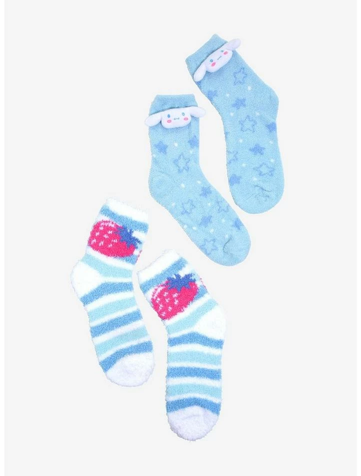 Cheap โค๏ธ Cinnamoroll Plush Fuzzy ๐งฆ Socks 2 Pair ๐ 3 Cheap โค๏ธ Cinnamoroll Plush Fuzzy ๐งฆ Socks 2 Pair ๐