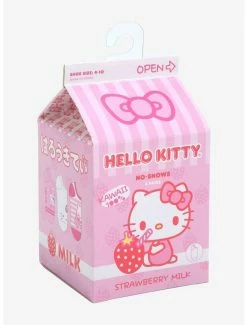 Best Pirce 💯 Hello Kitty Milk Carton No-Show 🧦 Socks 3 Pair 🔔