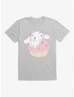 Outlet 🛒 Cinnamoroll Heart Cupcake T-Shirt 👏 -Cheap Sanrio Store 18505013 hi