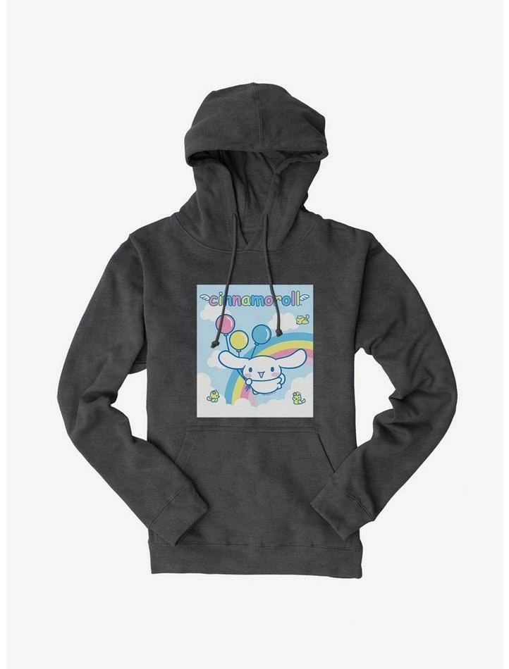 Discount ✨ Cinnamoroll Balloons And Rainbow Hoodie ❤️ 5 Discount ✨ Cinnamoroll Balloons And Rainbow Hoodie ❤️ - Image 3