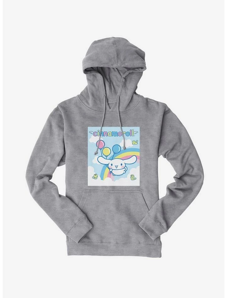 Discount ✨ Cinnamoroll Balloons And Rainbow Hoodie ❤️ 3 Discount ✨ Cinnamoroll Balloons And Rainbow Hoodie ❤️