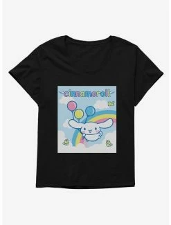 Hot Sale ✨ Cinnamoroll Balloons And Rainbow 👧 Girls T-Shirt Plus Size 🔔 -Cheap Sanrio Store 18507510 hi