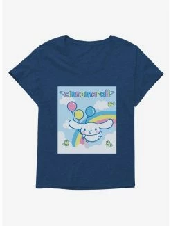 Hot Sale ✨ Cinnamoroll Balloons And Rainbow 👧 Girls T-Shirt Plus Size 🔔 -Cheap Sanrio Store 18508228 hi