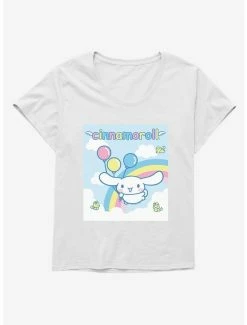 Hot Sale ✨ Cinnamoroll Balloons And Rainbow 👧 Girls T-Shirt Plus Size 🔔 -Cheap Sanrio Store 18508237 hi 1
