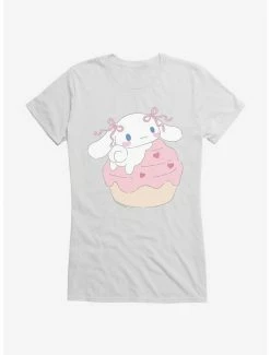 Outlet ❤️ Cinnamoroll Heart Cupcake 👧 Girls T-Shirt ⌛ -Cheap Sanrio Store 18509202 hi
