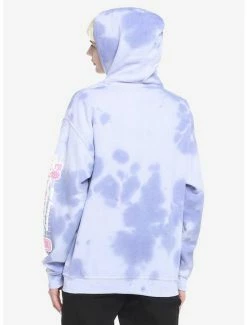 Deals 🤩 Hello Kitty Strawberry Milk Lavender Tie-Dye 👧 Girls Hoodie 💯 -Cheap Sanrio Store 18602280 av2