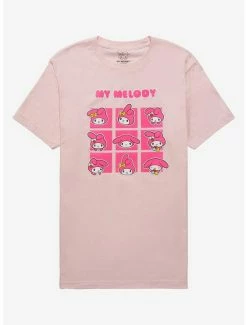 Buy 💯 My Melody Emotions Boyfriend Fit 👧 Girls T-Shirt Plus Size 🎉