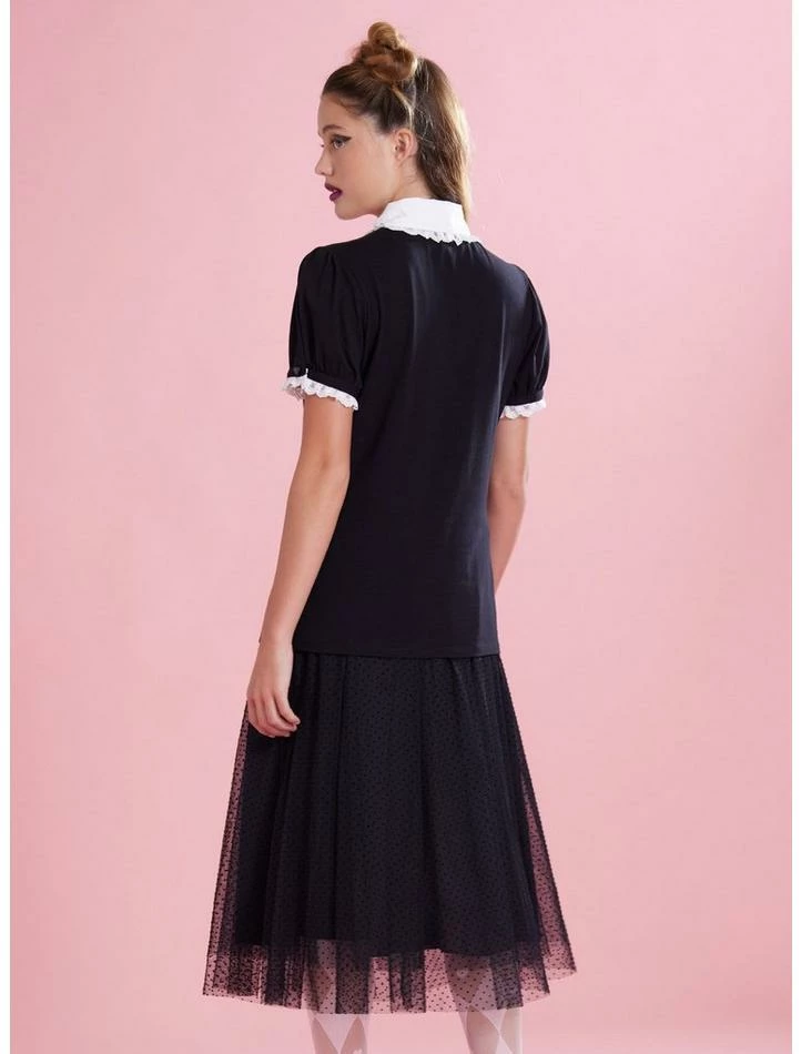 Budget ⭐ Kuromi Lace Collared 👧 Girls Top 🎁 5 Budget ⭐ Kuromi Lace Collared 👧 Girls Top 🎁 - Image 3