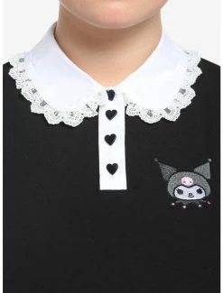 Coupon 😍 Kuromi Lace Collared 👧 Girls Top Plus Size 🌟 -Cheap Sanrio Store 18636170 av3