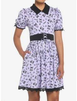 Promo ๐งจ Kuromi Crystal Ball Lolita Lace ๐ Dress ๐ฏ