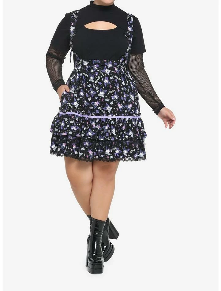 Flash Sale ๐ Kuromi Fortune Teller Tiered Suspender ๐ Skirt Plus Size ๐ฏ 4 Flash Sale ๐ Kuromi Fortune Teller Tiered Suspender ๐ Skirt Plus Size ๐ฏ - Image 2