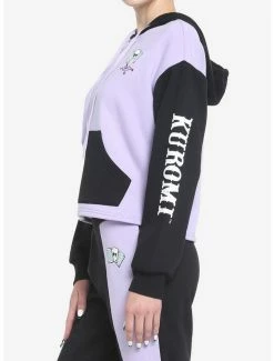 Best Sale 💯 Kuromi Fortune Teller Color-Block Skimmer 👧 Girls Hoodie 👍 -Cheap Sanrio Store 18655228 av3