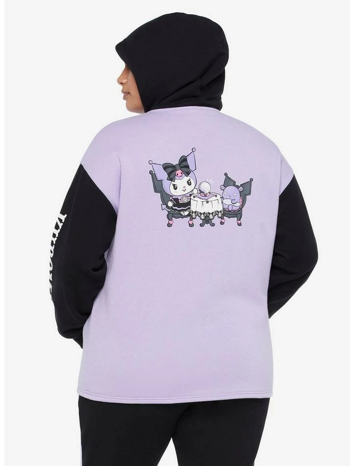 Best deal 🥰 Kuromi Fortune Teller Color-Block Skimmer 👧 Girls Hoodie Plus Size 🔔 4 Best deal 🥰 Kuromi Fortune Teller Color-Block Skimmer 👧 Girls Hoodie Plus Size 🔔 - Image 2