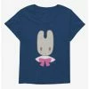 New 🔔 Marron Cream Pink Bow Bunny 👧 Girls T-Shirt Plus Size ✨ -Cheap Sanrio Store 18691061 hi