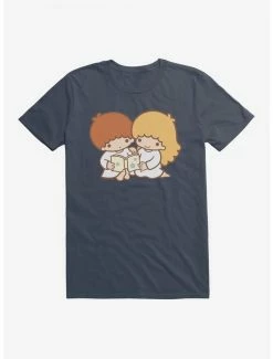 Best Pirce ✔️ Little Twin Stars Reading Time T-Shirt 🤩 -Cheap Sanrio Store 18692241 hi