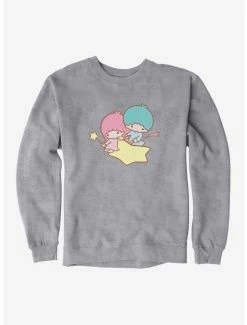 Best Sale 🎁 Little Twin Stars Flying Over Sweatshirt ⭐ -Cheap Sanrio Store 18692699 hi