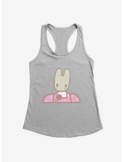 Best deal ๐ Marron Cream Pink Bunny ๐ง Girls Tank ๐คฉ