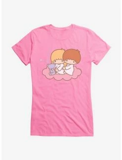 Cheapest 😉 Little Twin Stars Cloud Ride 👧 Girls T-Shirt 🛒 -Cheap Sanrio Store 18697118 hi