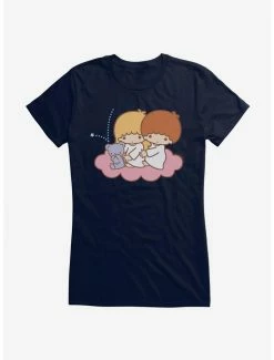 Cheapest 😉 Little Twin Stars Cloud Ride 👧 Girls T-Shirt 🛒 -Cheap Sanrio Store 18697132 hi