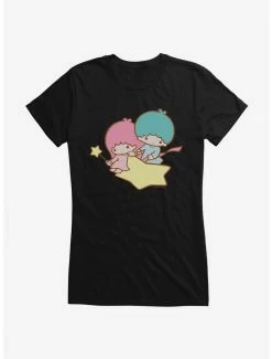 Promo 🌟 Little Twin Stars Flying Over 👧 Girls T-Shirt 🥰