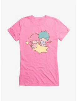 Promo 🌟 Little Twin Stars Flying Over 👧 Girls T-Shirt 🥰 -Cheap Sanrio Store 18697202 hi