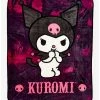 Budget 🎉 Kuromi Dark Wash Throw Blanket 🎉 -Cheap Sanrio Store 18705919 hi