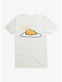 New 🤩 Gudetama Everyday Is A Lazy Day T-Shirt 👍 -Cheap Sanrio Store 18712583 hi