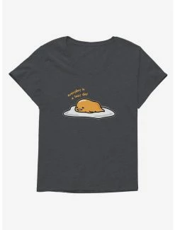 Discount 😉 Gudetama Everyday Is A Lazy Day 👧 Girls T-Shirt Plus Size 👏 -Cheap Sanrio Store 18716101 hi