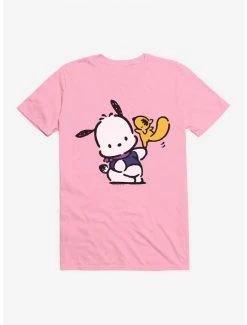 Outlet 😍 Pochacco Dancing With Mon-Mon T-Shirt 🤩 -Cheap Sanrio Store 18718948 hi