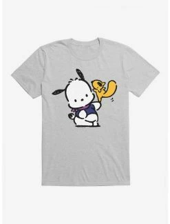 Outlet 😍 Pochacco Dancing With Mon-Mon T-Shirt 🤩 -Cheap Sanrio Store 18718957 hi