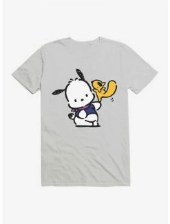 Outlet 😍 Pochacco Dancing With Mon-Mon T-Shirt 🤩 -Cheap Sanrio Store 18718993 hi