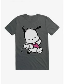 Deals ⭐ Pochacco Here For Fun Leaps T-Shirt 🎁 -Cheap Sanrio Store 18719209 hi