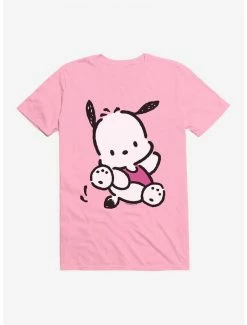 Deals ⭐ Pochacco Here For Fun Leaps T-Shirt 🎁 -Cheap Sanrio Store 18719218 hi