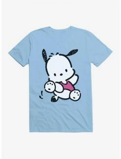 Deals ⭐ Pochacco Here For Fun Leaps T-Shirt 🎁 -Cheap Sanrio Store 18719245 hi
