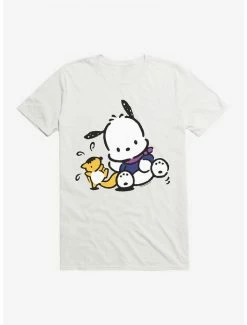 Top 10 🎉 Pochacco Playing With Mon-Mon T-Shirt 😉 -Cheap Sanrio Store 18719452 hi