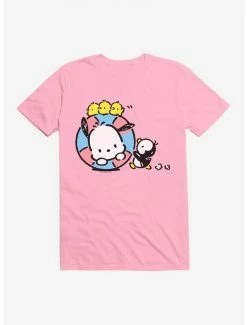 Cheap 🔔 Pochacco Swimming With Friends T-Shirt 🎁 -Cheap Sanrio Store 18719578 hi