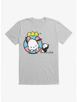 Cheap 🔔 Pochacco Swimming With Friends T-Shirt 🎁 -Cheap Sanrio Store 18719587 hi
