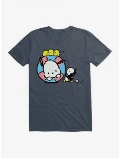 Cheap 🔔 Pochacco Swimming With Friends T-Shirt 🎁 -Cheap Sanrio Store 18719596 hi