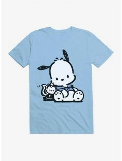 Cheap 🎁 Pochacco Friend Hugs T-Shirt ❤️ -Cheap Sanrio Store 18720134 hi