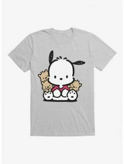 Brand new 👏 Pochacco Sitting With Friends T-Shirt 🧨 -Cheap Sanrio Store 18720476 hi