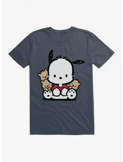 Brand new 👏 Pochacco Sitting With Friends T-Shirt 🧨 -Cheap Sanrio Store 18720485 hi